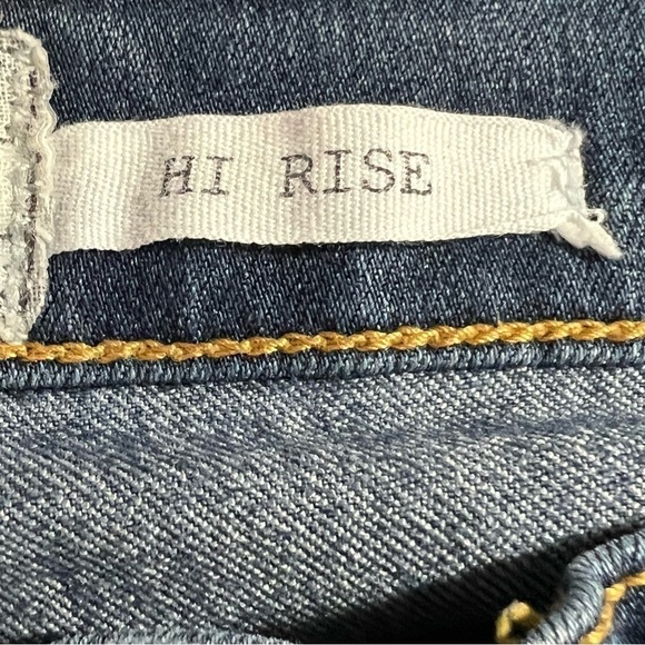 FREE People Hi Rise Dark Wash Stretch Skinny Jeans Size 31 - Picture 15 of 16